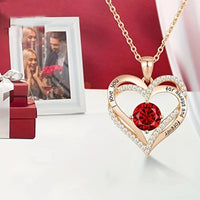 Coffret Saint Valentin rose et collier