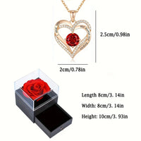 Coffret Saint Valentin rose et collier