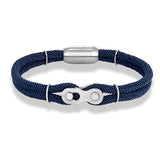 Bracelet maillon bleu marine