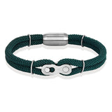 Bracelet maillon vert foncé