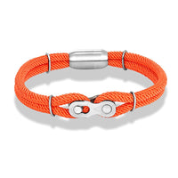 Bracelet maillon orange