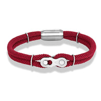 Bracelet maillon bordeaux